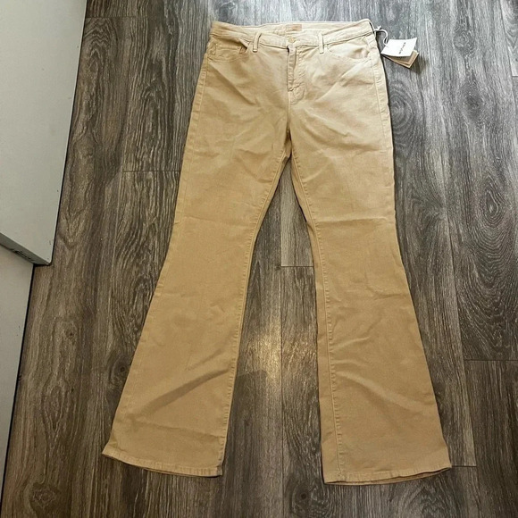 NWT MOTHER The Weekender Mid Rise Flare Jeans in Brown Bag Size 33 - Picture 6 of 9